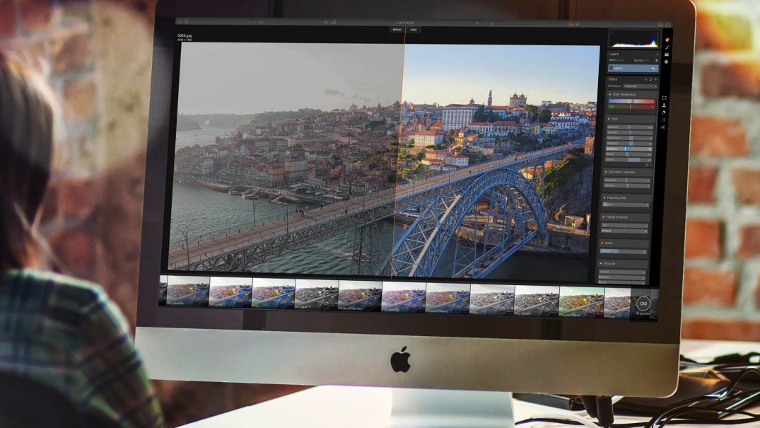 Luminar am Apple iMac